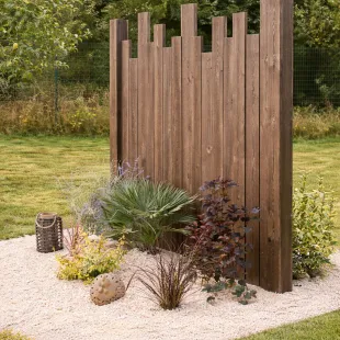 Panneau Suzerain vertical déstructuré 1 face CL3.1 brun 180*180