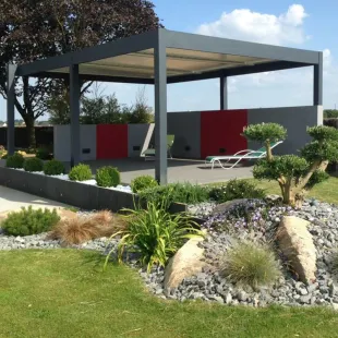 Pergola bioclimatique 3*3 avec motorisation et éclairage