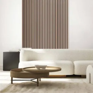 Panneau mural effet tasseau Panelio Balzac Chêne Somona 12*122*2700 mm