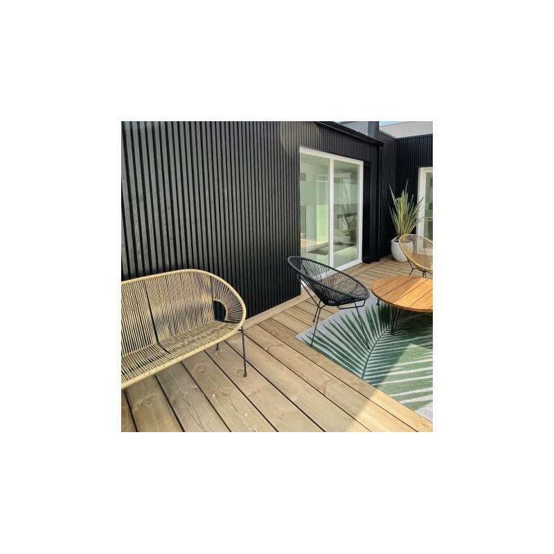 TERRASSE PIN VERT 27*145 2 FACES LISSES TRAITE CL4