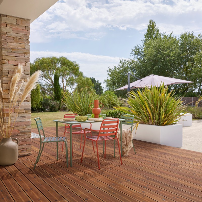 TERRASSE PIN BRUN 27*145 1 FACE RAINUREE TRAITE CL4