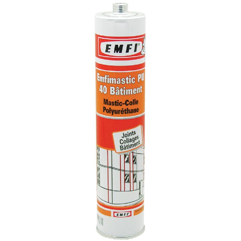 COLLE PLINTHE PU 40 BLANC CARTOUCHE 300 ML