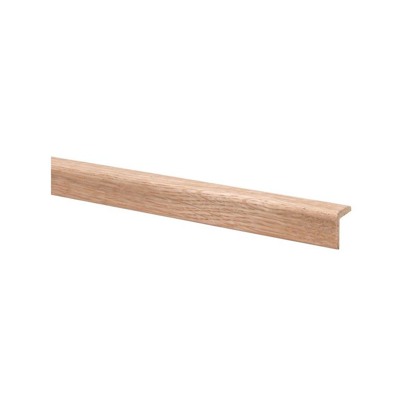 CORNIERE ANGLE CHENE MASSIF BRUT PONCE 24*24*2.40 M