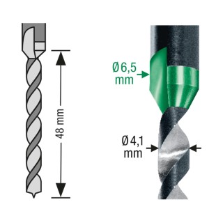 Foret étagé drill 2 step
