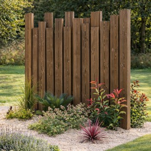 Panneau Cérannais déstructuré double faces CL3.1 brun 180*180