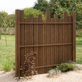 Panneau Suzerain vertical déstructuré 1 face CL3.1 brun 180*180