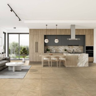 Parquet dalle contrecollé Versailles Chêne brut 4 chanfreins 20/4*800*800 mm