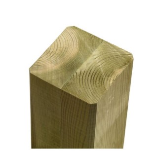 Poteau Pin contrecollé autoclave cl4 vert