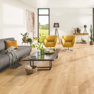 Essence verni Parquet contrecollé clic 4ch HDF