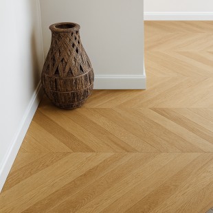 Essence verni Parquet contrecollé point de Hongrie R+L 4ch HDF