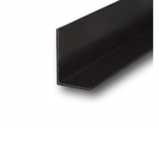 Cornière alu noir satiné épaisseur 1.5 mm section 15*15 mm longueur 2.00 mètres