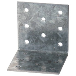 Équerre simple perforée ép 2.5 80*80*80 ES11/80
