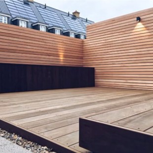 Bardage claire-voie Douglas naturel 21*70 droit