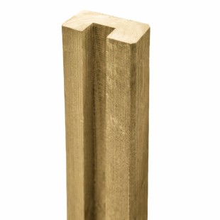 Demi poteau Pin CL4 vert 45*90 rainuré 29 mm 2.40 m