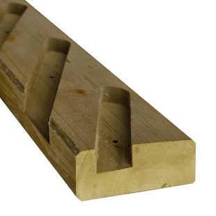 Demi poteau clôture persienne (paire) Pin CL4 vert 45*90 2.40 m