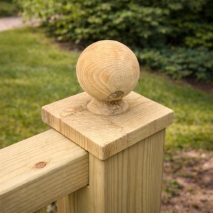 Chapeau poteau boule autoclave CL3 120*120