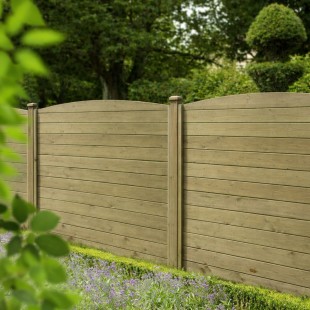 Lame de clôture droite emboîtable Pin CL3 vert 27*135 1.92m