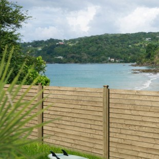 Lame de clôture vénitienne Pin CL3 vert 27*120 1.92m