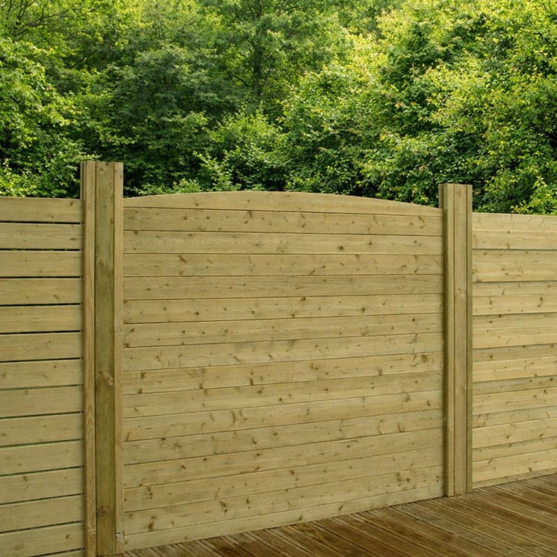 Lame de clôture droite emboîtable Pin CL3 vert 27*135 1.92m