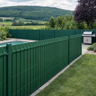 kit clôture pour grille rigide pvc plat