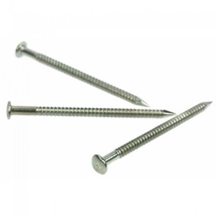 Pointe bardage annelée tête bombée inox A4