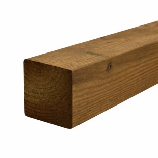 Poteau Pin autoclave CL4 brun