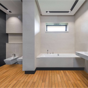 Parquet massif Teck Indo huilé joint pont bateau noir intégré 12*90*300 à 900 mm