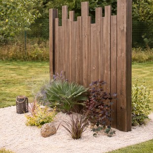 Panneau Suzerain vertical déstructuré 1 face CL3.1 brun 180*180