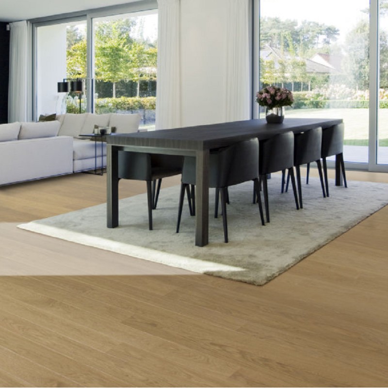 Umber verni Parquet contrecollé clic 4ch HDF
