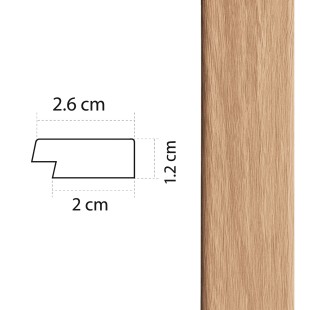 Baguette de finition droite Panelio Duval Chêne clair 12*26*2700 mm
