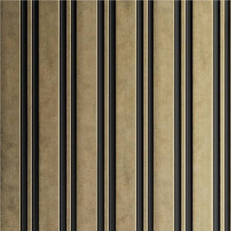 Panneau mural effet tasseau Panelio Balzac feuille d'or12*122*2700 mm