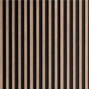 Panneau mural effet tasseau Panelio Duval Chêne clair 12*122*2700 mm