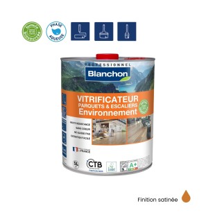 Vitrificateur parquet et escalier environnement biosourcé