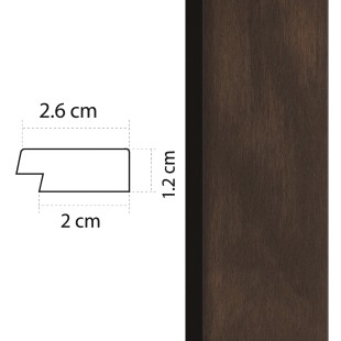 Baguette de finition droite Panelio Hugo Noyer 21*32*2700 mm
