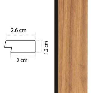 Baguette de finition droite Panelio Hugo Teck 21*32*2700 mm