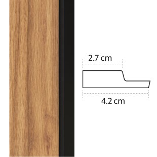 Baguette de finition gauche Panelio Hugo Teck 21*62*2700 mm