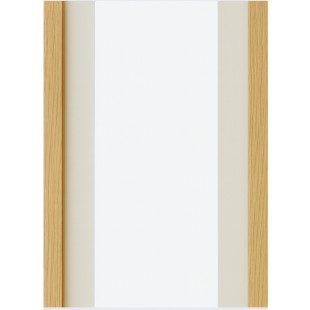 Kit baguettes droite et gauche lame effet 3 tasseaux Chêne Oak gold fond blanc