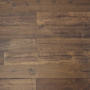 Parquet contrecollé Intenso huilé brun torréfié brossé 15/4*190*680-1900 mm