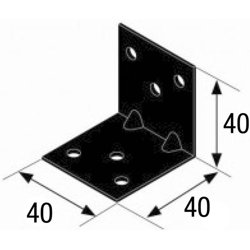 Equerre Galvanisé 40*40