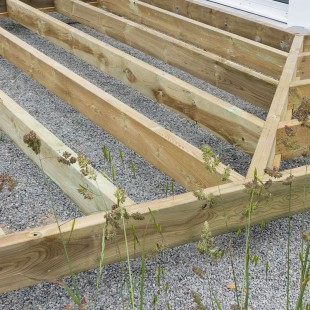 Bois raboté Pin autoclave CL4 vert