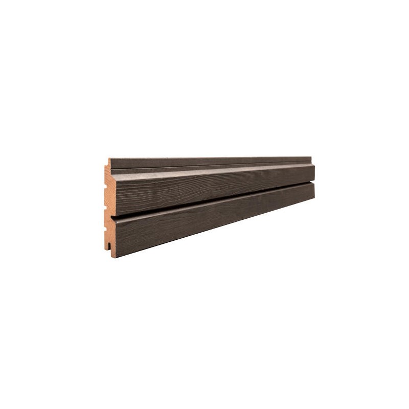 Bardage faux claire-voie Oscillo XXL Épicéa CL3 26*122 saturé