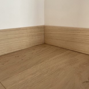 Bois flotté et huile bois naturel Plinthe carrée Panaget 14*80*2200 mm
