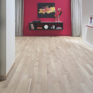 Linen verni Chêne Parquet massif à coller 4ch 14*140*400 à 1300 mm Zenitude