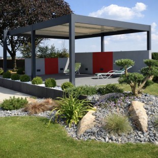 Pergola bioclimatique 3*3 avec motorisation et éclairage