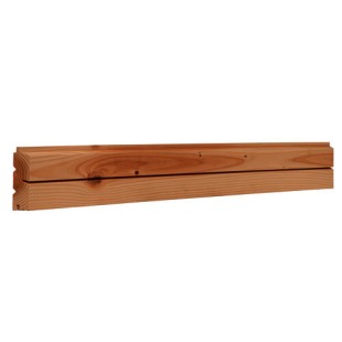 Bardage faux claire-voie XXL Douglas biosourcé CL3 26*130