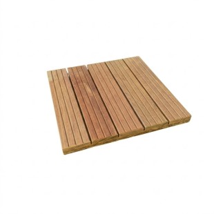 Dalle Ipé 38*500*500 mm 5 lames profil rainuré 3V