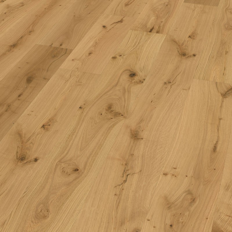 Presto Chêne parquet contrecollé brossé vernis mat 14/3*220*600-2200mm
