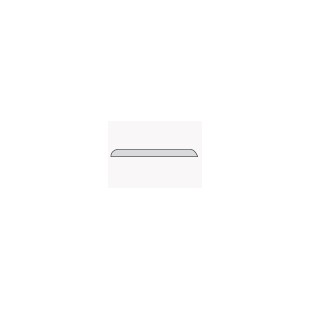 Champlat 2 angles arrondis chêne massif brut poncé 6*30*2400 mm
