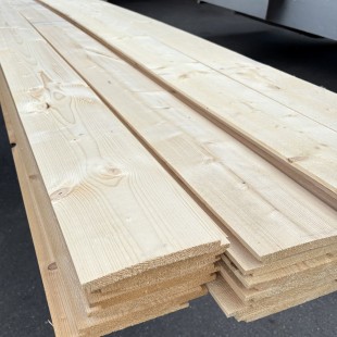 Volige Sapin mi-bois Cl2 1 face brute 16*185 mm