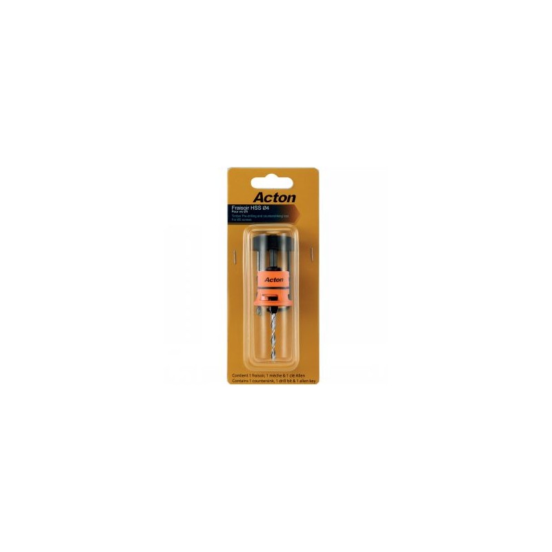 Foret fraisoir avec butée réglable diamètre 4mm
